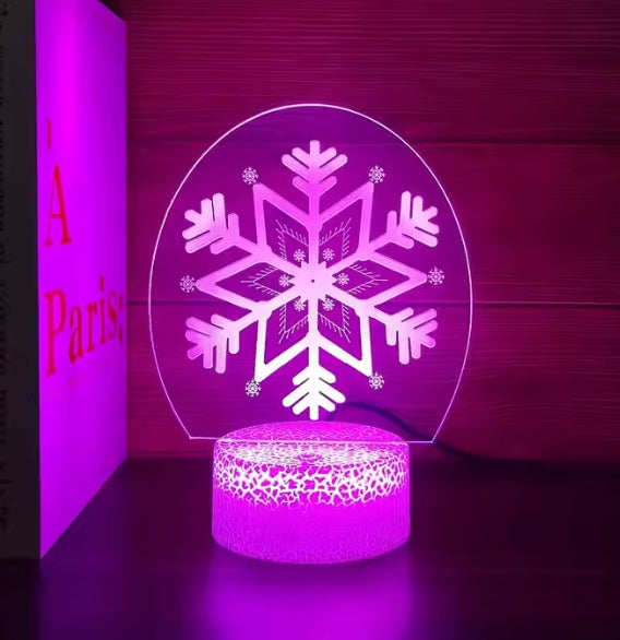 Lampe LED Décorative de Noël 3D – Sapin de Noël Illuminé